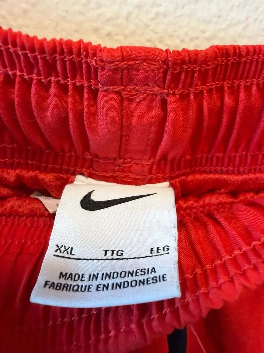 Nike Men's Red Volley Swim Shorts with Side Logo Size XXL